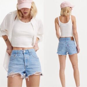 NWT Levi’s 501 High Rise Denim Shorts